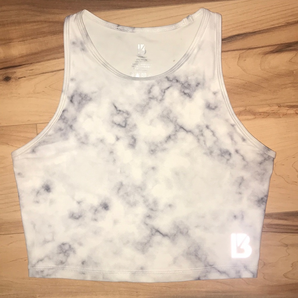 Buffbunny Aurora Crop Top White Marble